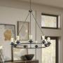 Progress Lighting P400016-143 Debut Chandeliers, Black