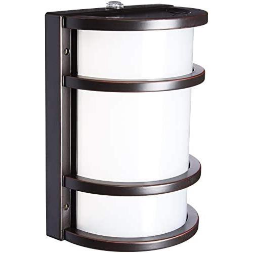 Feit Electric - Dusk to Dawn LED Bronze Half Moon Security Outdoor Wall Light, 5000K (73702)