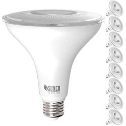 Sunco Lighting 8 Pack PAR38 LED Bulb 13W=100W, 4000K Cool White, 1050 LM, Dimmable, Indoor/Outdoor Spotlight, Waterproof - UL & Energy Star Listed