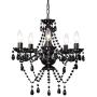 Black Chandelier Crystals Chandelier Lighting 5 Light Dining Room Chandelier