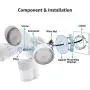 LEONLITE 30W 3-Head Motion Activated LED Outdoor Security Light, Photo Sensor, 3 Modes, 250W Halogen Equivalent, 5000K Daylight, 2700lm Floodlight for Entryways, Patios, Decks, Stairs, White