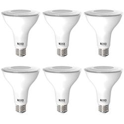 Sunco Lighting 6 Pack PAR30 LED Bulb, Dusk-to-Dawn Photocell Sensor, 11W=75W, 4000K Cool White, 850 LM, Waterproof, Auto On/Off Outdoor Security Spotlight - UL