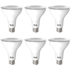 Sunco Lighting 6 Pack PAR30 LED Bulb, Dusk-to-Dawn Photocell Sensor, 11W=75W, 4000K Cool White, 850 LM, Waterproof, Auto On/Off Outdoor Security Spotlight - UL