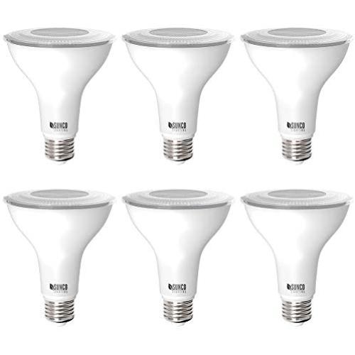 Sunco Lighting 6 Pack PAR30 LED Bulb, Dusk-to-Dawn Photocell Sensor, 11W=75W, 2700K Soft White, 850 LM, Waterproof, Auto On/Off Outdoor Security Spotlight - UL