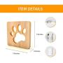 ABZON LED Bedside Lamp Wooden Night Light for Bedroom Creative Table Lamp , Gifts for Pets Lover, USB-Powered.