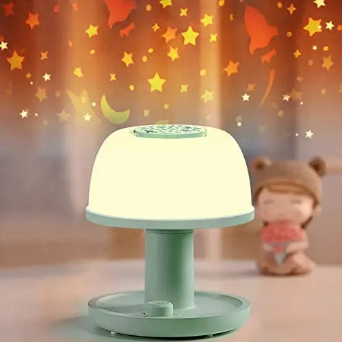 Toddler Night Light Lamp, LICKLIP Dimmable LED Bedside Lamp with Star Projector, Kids Night Lights with Timer Design & Color Changing, Portable Rechargeable Lamp, Cute Gifts for Bedroom, Birthdays