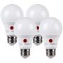 TORCHSTAR LED Dusk-to-Dawn A19 Light Bulb, Photo Sensor Outdoor Bulb, 9W (60W Eqv.), 800lm, 5000K Daylight, CRI 80+, UL & Energy Star Certified, for Porch, Front Door, 3 Years Warranty, Pack of 4