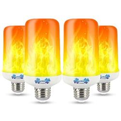 4 Pack Outdoor Flickering Bulb - LED Flame Light Bulbs Outdoor & Indoor - Light Bulbs That Look Like Gas Flames Outdoor