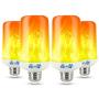 4 Pack Outdoor Flickering Bulb - LED Flame Light Bulbs Outdoor & Indoor - Light Bulbs That Look Like Gas Flames Outdoor