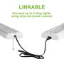 5000K LED Shop Light Linkable, 4FT Daylight 42W LED Ceiling Lights for Garages, Workshops, Basements, Hanging or FlushMount, with Plug and Pull Chain, 4200lm, ETL- 1 Pack