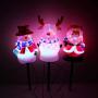 Christmas Pathway Lights Outdoor Decorations - 3 Pack Waterproof Landscape LED Lights with Santa/Snowman/Deer for Garden Patio Yard Lawn Pathway Christmas Decorations