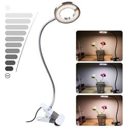CLOOOUDS Clip On Lamp Clip On Light Reading Light LED USB Desk Lamp Book Light,3 Color Modes, 10 Brightness,Desk Lamp,Lash Lamp