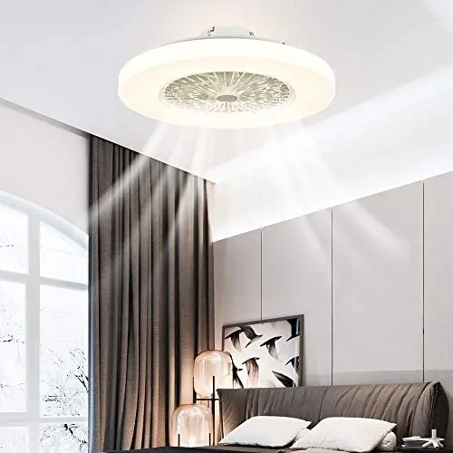 IYUNXI 23inch Ceiling Fan with Lights Modern Thin Low Profile Fan with Light and Remote,LED Dimmable 3 Color Lighting 3 Speed 1/2h Timer Flush Mount Enclosed Ceiling Fan Bedroom Kids Room 110V 72W IYUNXI 23inch Ceiling Fan with Lights Modern Thin Low Profile Fan with Light and Remote,LED Dimmable 3 Color Lighting 3 Speed 1/2h Timer Flush Mount Enclosed Ceiling Fan Bedroom Kids Room 110V 72W