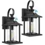 2-Pack Dusk to Dawn Sensor Outdoor Wall Lantern, Exterior Wall Mount Light Fixture with E26 Base Socket, 100% Anti-Rust Aluminum Waterproof Porch Light, Clear Glass Matte Black Wall Sconce for Doorway 2-Pack Dusk to Dawn Sensor Outdoor Wall Lantern, Exterior Wall Mount Light Fixture with E26 Base Socket, 100% Anti-Rust Aluminum Waterproof Porch Light, Clear Glass Matte Black Wall Sconce for Doorway