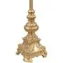 Juliette Traditional Buffet Table Lamps Set of 2 Gold Intricate Details Black Fabric Bell Shade for Dining Room - Regency Hill