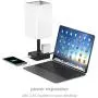 COZOO Bluetooth RGB & USB Bedside Table Lamp with 3 USB Charging Ports and 2 Outlets Power Strip, LED Light Bulb Dimmable, Music Sync RGB Color Changing Light for Party Home/Bedroom/Living Room COZOO Bluetooth RGB & USB Bedside Table Lamp with 3 USB Charging Ports and 2 Outlets Power Strip, LED Light Bulb Dimmable, Music Sync RGB Color Changing Light for Party Home/Bedroom/Living Room