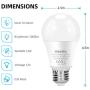 MikeWin Outdoor Dusk to Dawn Light Bulbs, 12W(100W Equivalent), 6 Pack E26 5000K, Built-in Photocell Detector, Auto On/Off, Smart Sensor LED Lighting Bulb for Porch Hallway Garage Boundary MikeWin Outdoor Dusk to Dawn Light Bulbs, 12W(100W Equivalent), 6 Pack E26 5000K, Built-in Photocell Detector, Auto On/Off, Smart Sensor LED Lighting Bulb for Porch Hallway Garage Boundary