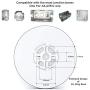 TALOYA LED Ceiling Light Office Black,3 Color Temperatures in One(3000k/4000k/6000k),15.8 Inch Thin Flat Modern Flush Mount LED Light Fixture for Living Room,24w Round