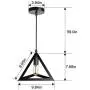 EEEKit Industrial Pendant Light Fixture, Black Cage Pendant Lights, E26 Base Farmhouse Fixture for Kitchen Island Dining Room Table Foyer Entryway Hallway
