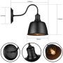 Black Gooseneck Barn Wall Light Wall Sconce Lighting Industrial Retro Farmhouse E26 Wall Lamp Led Porch Light for Kitchen, Foyer,Bedroom,Warehouse, Dining Room, Restaurant (2 Lights)