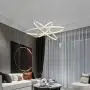 DERALAN Modern Chandelier Lighting Dimmable LED Ceiling Dining Room Chandeliers Contemporary Pendant Lights Fixtures Living Room Hanging 3 Ring Foyer Bedroom Warm White Light White Shade DERALAN Modern Chandelier Lighting Dimmable LED Ceiling Dining Room Chandeliers Contemporary Pendant Lights Fixtures Living Room Hanging 3 Ring Foyer Bedroom Warm White Light White Shade