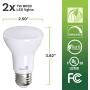 Bioluz LED Lights BR20 R20 Dimmable LED Light Bulbs 4 Pack - Flood Light Bulbs Indoor/Outdoor 7W=50W 500 Lumen E26 LED Bulb Replacement for Halogen Bulb - 3000K LED Bulb LED Flood Light Bulbs Indoor