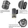 TENGXIN Outdoor Wall Sconce,Up/Down Porch Light,Stainless Steel 304 and Toughened Glass,E27,UL Listed. (Black,8.7” Height)