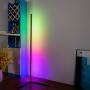 55.9'' LED Corner Floor Lamp, 300+ Multicolour Effects Dimmable Color Changing Lighting with Remote Control,Super Bright Vibrancy Standing Light for Living Room Bedroom Office Reading & Decor