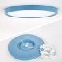 TALOYA Blue Flush Mount Ceiling Light (12 Inch 20 Watt), Low Profile Round LED Light Fixture for Boy Baby Dining Room Foyer Porch Bedroom,3 Color Temperature in One (3000k/4000k/6500K)