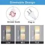 KOMINT Wall Sconce Plug in, Dimmable Wall Sconces 15W 3000K Warm White Wall Sconce Lighting with 6FT Plug in Cord and a Dimmable On/Off Switch on The Cord KOMINT Wall Sconce Plug in, Dimmable Wall Sconces 15W 3000K Warm White Wall Sconce Lighting with 6FT Plug in Cord and a Dimmable On/Off Switch on The Cord