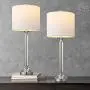 OYEARS Crystal Table Lamp Set of 2 for Living Room Bedroom 27.75“ Modern Buffet Table Lamps for Dining Room with Fabric Drum Shade White OYEARS Crystal Table Lamp Set of 2 for Living Room Bedroom 27.75“ Modern Buffet Table Lamps for Dining Room with Fabric Drum Shade White