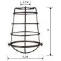 Dysmio Metal Wire Cage for Hanging Pendant Lighting, 2-1/4-Inch Oil Rubbed Bronze Industrial Cage Neckless Metal Shade, for Ceiling Pendant Lights for Dining Room Bedroom - Pack of 2 Dysmio Metal Wire Cage for Hanging Pendant Lighting, 2-1/4-Inch Oil Rubbed Bronze Industrial Cage Neckless Metal Shade, for Ceiling Pendant Lights for Dining Room Bedroom - Pack of 2