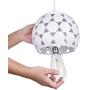 SUNVP Pendant Light Modern White Semicircle Design Iron Ceiling Hanging Lamp Minimalist Style for Kitchen Island Dining Room, Living Room, Bedroom, Coffee Bar