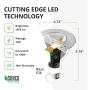 Sunco Lighting 4 Pack PAR38 LED Bulb, Dusk-to-Dawn + Radar Motion, 15W=120W, 4000K Cool White, 1050 LM, Indoor/Outdoor, Photocell + Motion Sensor, Security Spotlight - UL