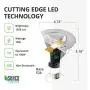 Sunco Lighting 4 Pack PAR38 LED Bulb, Dusk-to-Dawn + Radar Motion, 15W=120W, 3000K Warm White, 1050 LM, Indoor/Outdoor, Photocell + Motion Sensor, Security Spotlight - UL