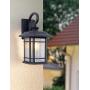 EERU Outdoor Wall Light Waterproof Aluminum Housing with Frost Flower Glass 17.13'' H Exterior Light Fixture Wall Mounted Porch Light Modern Outdoor Wall Sconce for House Garage Patio Drive Way, Black