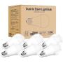 Torkase Outdoor Dusk to Dawn Light Bulbs, 12W(100W Equivalent), E26 3000K, Built-in Photocell Detector, Automatic On/Off, Smart Sensor LED Lighting Bulb for Porch Hallway Garage Boundary-6 Pack