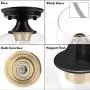 Semi Flush Mount Ceiling Light, Industrial Flush Mount Light Fixture with Clear Glass Shade Ceiling Light Fixtures for Hallway, Entryway, Kitchen, Dining Room, Laundry Room (Black+Gold)