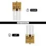 Bathroom Light Fixtures Sconces 1 Light,Contemporary Modern Gold Wall Light Vintage Industrial Wall Sconce Farmhouse Vanity Light Fixture Brass with Clear Glass Shade for Hallway Bedroom Living Room