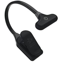 The Original Mighty Bright NuFlex Clip On Book Light Reading Light, Warm Eye Care LEDs, Super Flexible, Durable, Dimmable, Perfect for Kids, Bookworms, Read in Bed, Use Batteries or Micro USB (Black)