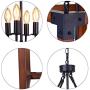 KOSTOMO Wood Chandelier Farmhouse Metal Ceiling Light Vintage Pendant Lighting Antique Retro Rustic Loft Lamp Vintage Pipe Sconce Kichen Decorative Light Fixtures