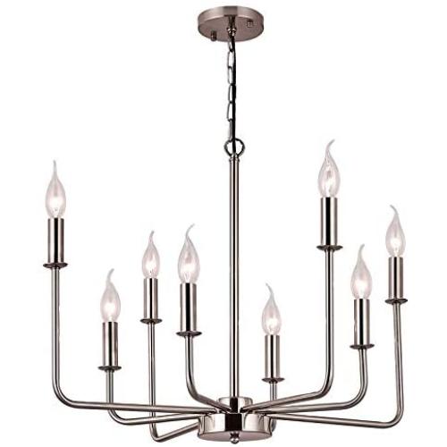 Sivilynus Chandelier Kitchen Modern Lighting 8 Lights Brushed Nickel Sputink Hanging Fixture for Dining Room Lighting Farmhouse for Living Room Bedromm Foyer Kitchen Sivilynus Chandelier Kitchen Modern Lighting 8 Lights Brushed Nickel Sputink Hanging Fixture for Dining Room Lighting Farmhouse for Living Room Bedromm Foyer Kitchen