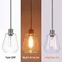Seeded Glass Pendant Light Mini 1-Light Pendant Lighting for Kitchen Island Vintage Blown Glass Hanging Light Fixture with Seedy Glass Shade for Hallway,Dining Room,Balcony,Foyer,MAX40W,E26