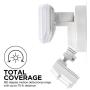 Home Zone Security Motion Sensor Security Light - Outdoor Weatherproof 5000K LED Frosted Lens Flood Lights