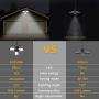 Solar Lights Outdoor, KUFUNG 3 Leaf Solar Pendant Light with Adjustable Multi-Position Panels, Waterproof Solar lamp with Remote Control, for Garage, Deck, Fence, Patio, Shed, Tent(NO Sensor)