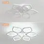 Jaycomey Close to Ceiling Light,LED Flush Mount Ceiling Lamp,Morden LED Ceiling Light for Living Room Bedroom,Cool White/60W
