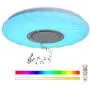 Horevo 24W Ceiling Light with Bluetooth Speaker, Smart APP Control+Romote Dimmable White Warm Light RGB Color Changing,LED Flush Mount Ceiling Light for Living Room Bedroom Kids Room Lights