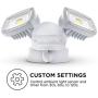 Home Zone Security Motion Sensor Light - Outdoor Weatherproof Ultra Bright 5000K LED Flood Lights (1 Set)