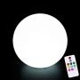 pearlstar 12-inch Outdoor Solar Table Lamp Ball Light Decorative Glow Globe Floating Pool Light with Remote Control,10 Modes,White&Color Changing, Waterproof for Kids Yard Garden Lawn Pond Table