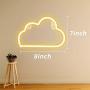 Ifreelife Cloud Neon Signs Neon Lights LED Night Light Wall Decor Lights USB Charging/Battery Operated Decorative Lights for Home, Bedroom, Bar, Christmas/Wedding/Birthday Party